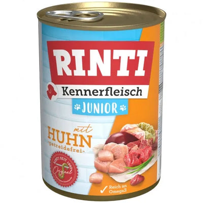 Rinti Kennerfleisch Junior Huhn für Welpen mit 70% Fleischanteil