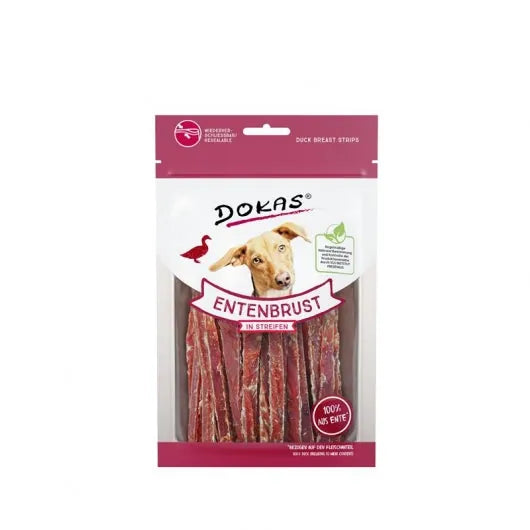 Dokas Dog Snack Entenbrust in Streifen