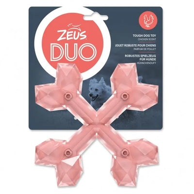 Zeus Duo Gekreuzte Knochen mit Hühnchenduft – robustes Hundespielzeug