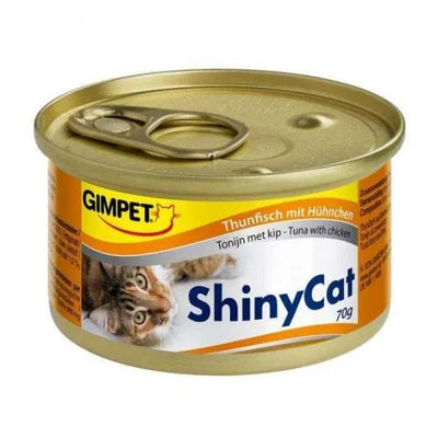 GimCat ShinyCat Thunfisch mit Hühnchen - 24x70g