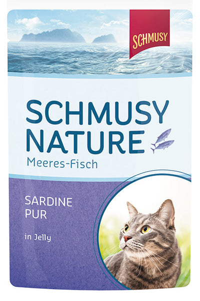 Schmusy Frischebeutel Fisch Sardine pur 24 x 100g