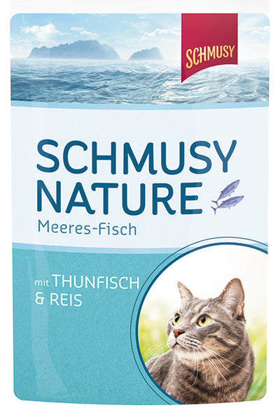 Schmusy Frischebeutel Fisch Thunfisch & Reis 24 x 100g