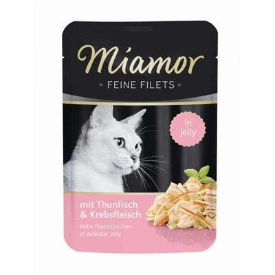 Miamor Feine Filets Portionsbeutel 24 x 100g - Thun & Krebs