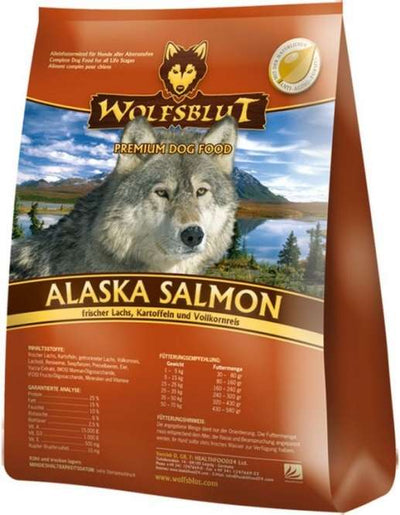 Wolfsblut Alaska Salmon Trockenfutter für Hunde – hypoallergen, 40% Lachs